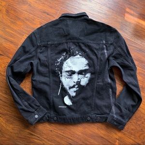 Post Malone X H&M Black Denim Jacket